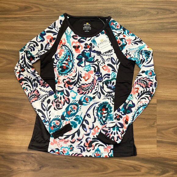 Kastel Denmark Women's Sun Shirt - Teal Paisley - S - Picture 1 of 3
